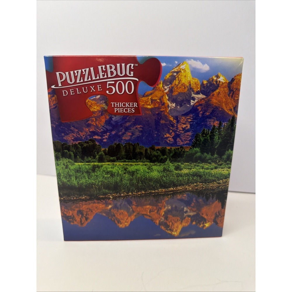 Puzzlebug Deluxe 500-Piece Puzzle Traditional Sunrise Grand Teton National PK